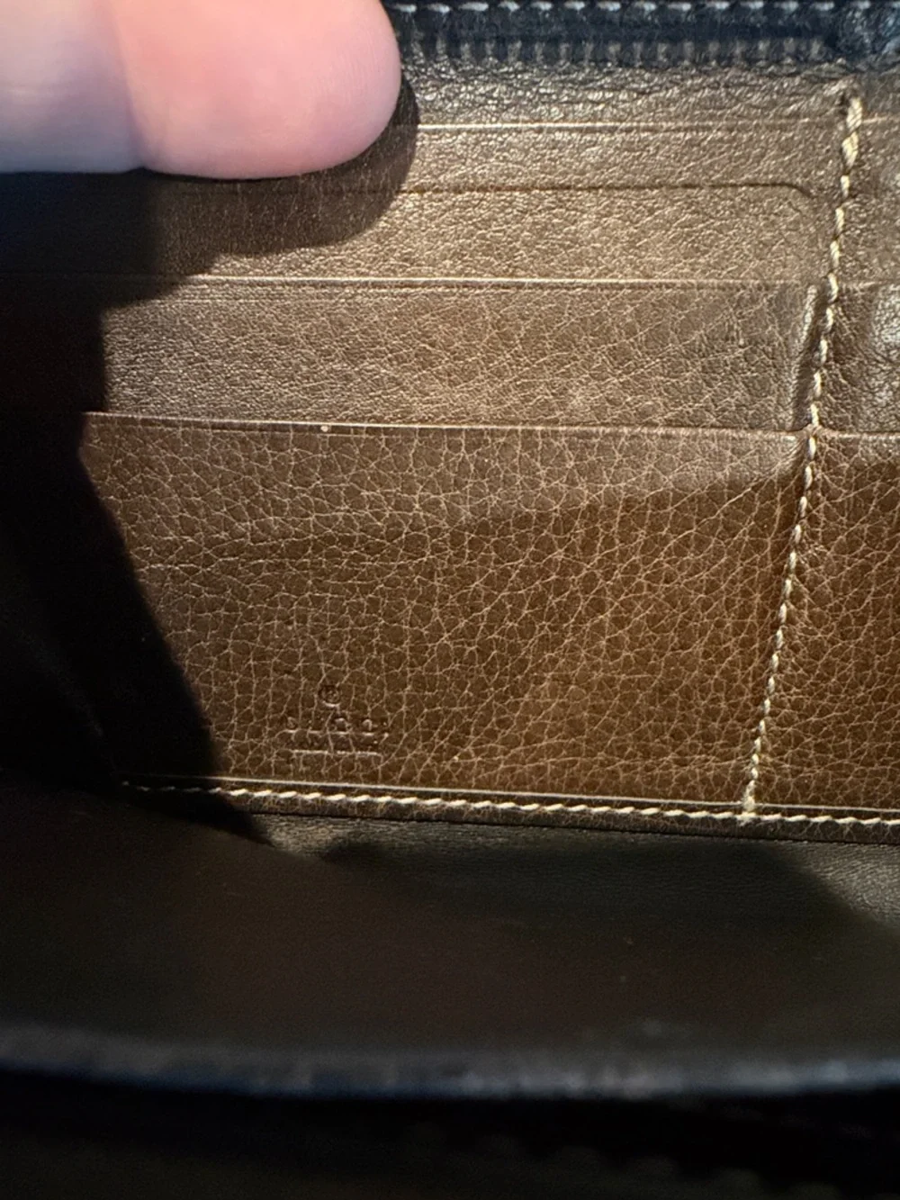 GUCCI Bamboo Tassel Ssima GG Logo Leather Zip Around Long Wallet - Picture 11 of 14